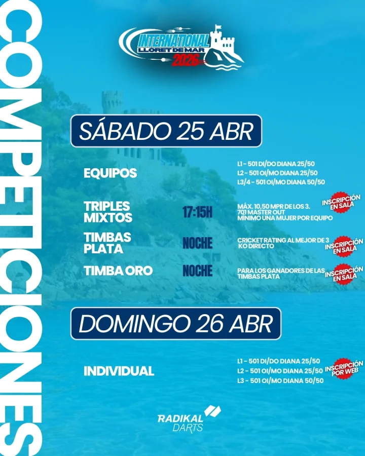 Competiciones sábado y domingo